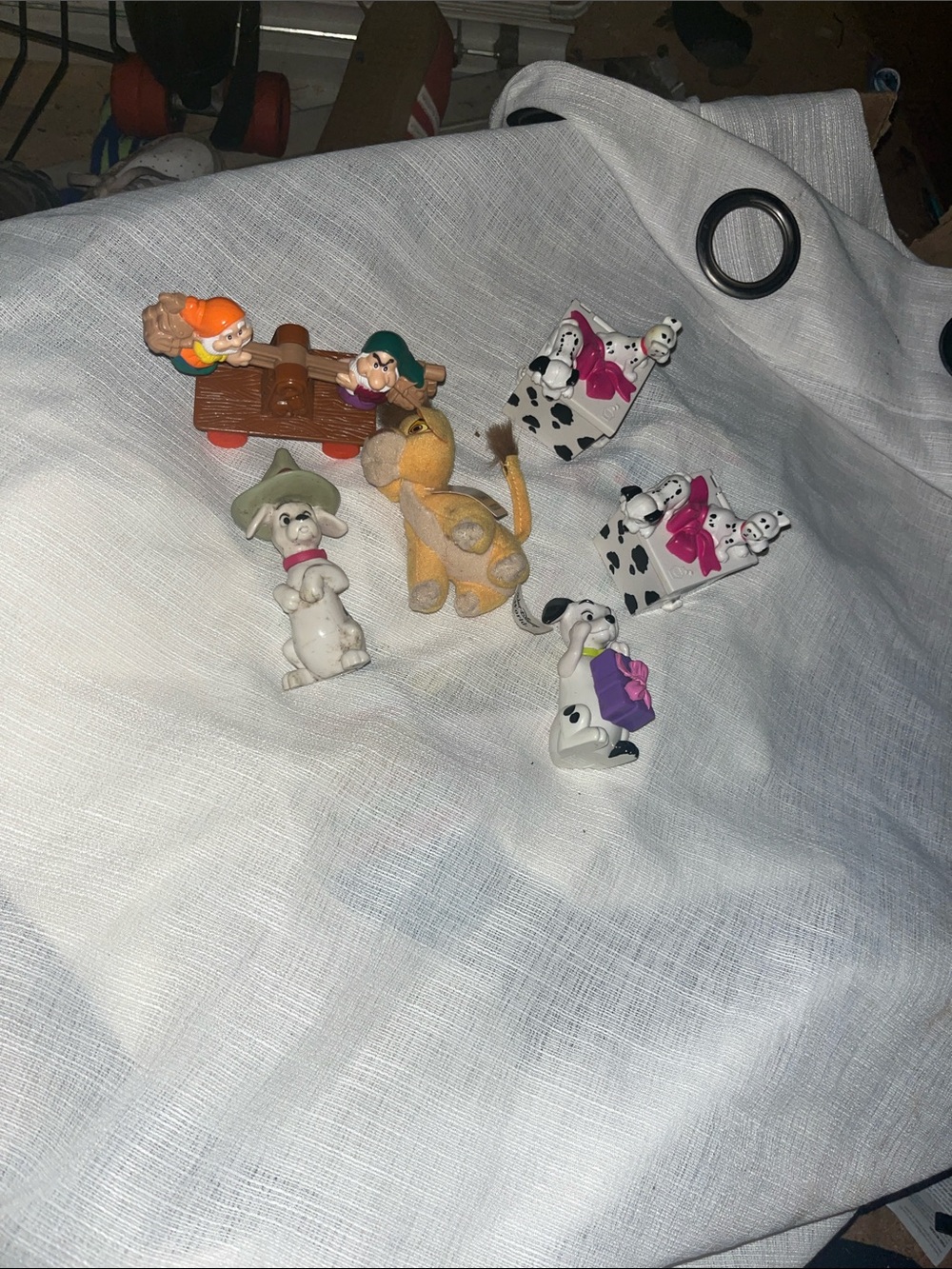 90s Vintage Disney Fast Food Toy Lot of 12 figures